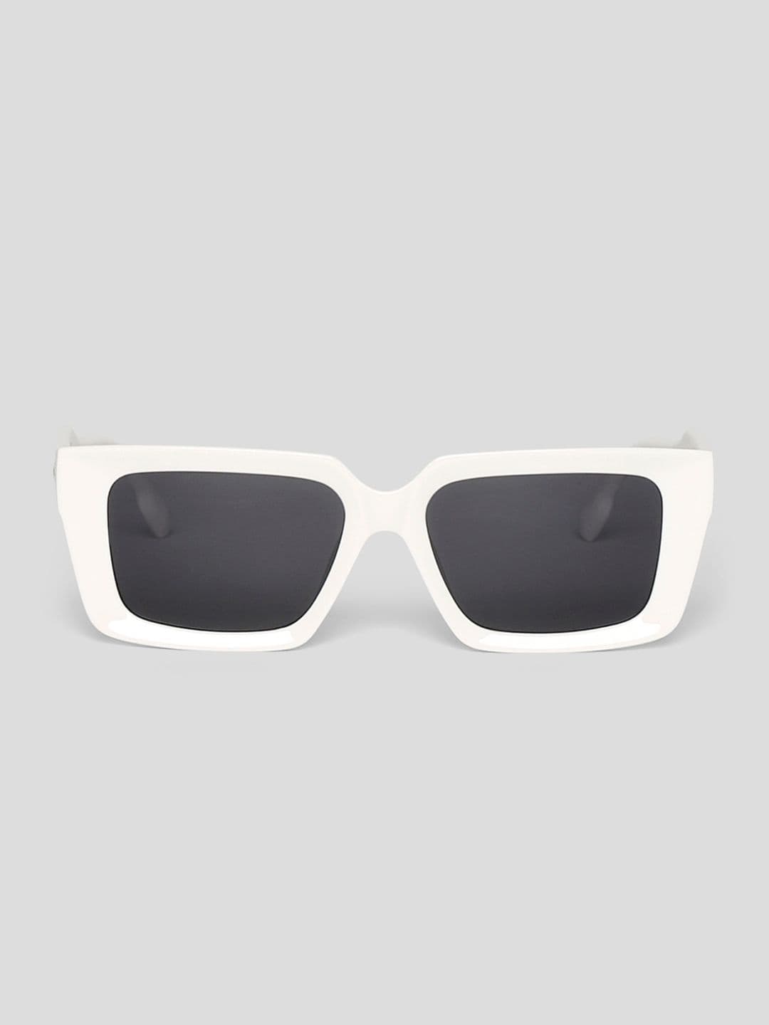 ONLY Women Black Lens & White Wayfarer Sunglasses 9020256001