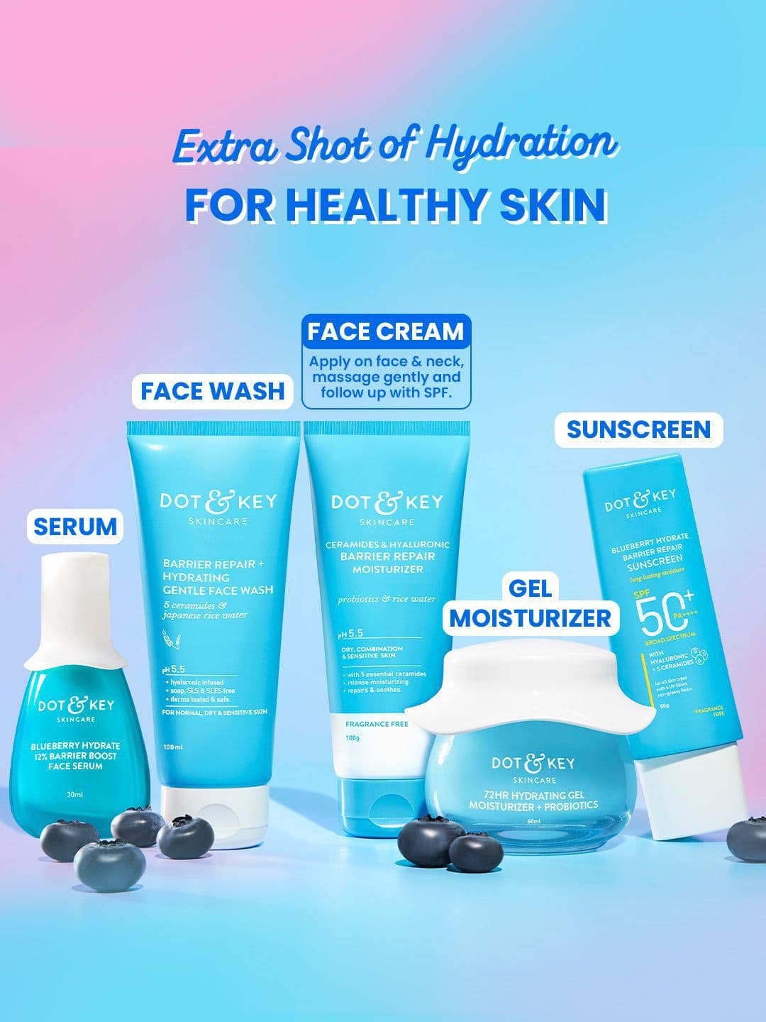 DOT & KEY Ceramides & Hyaluronic Barrier Repair Moisturizer - 50 g