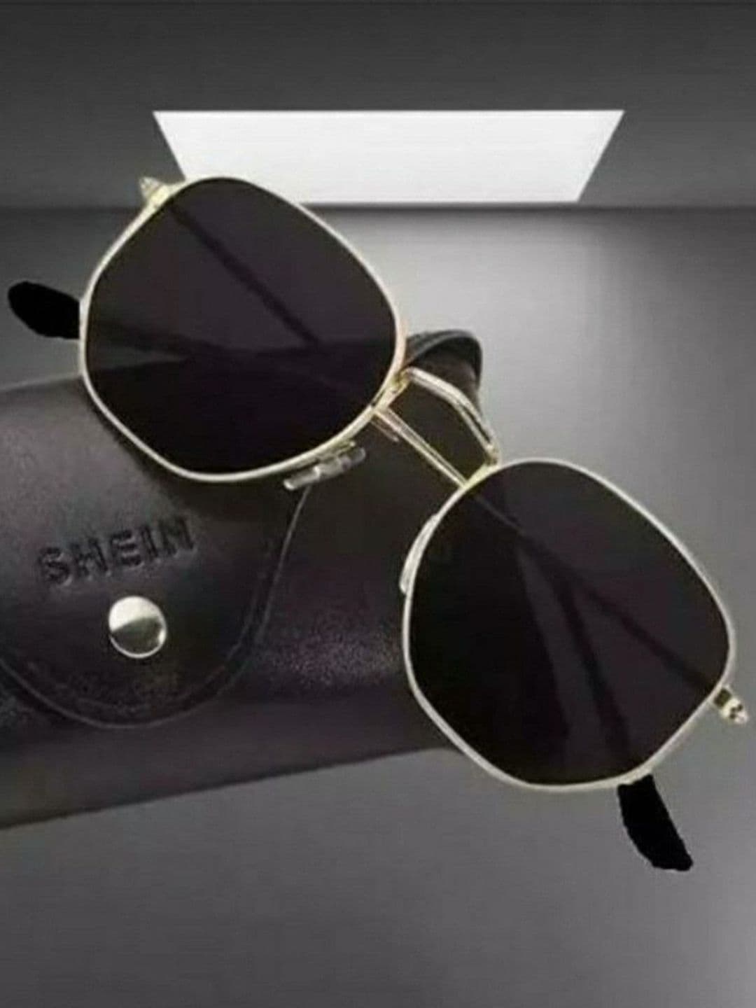 SPADEACES Unisex Aviator Sunglasses with UV Protected Lens PATHAN BLACKSILVER-20