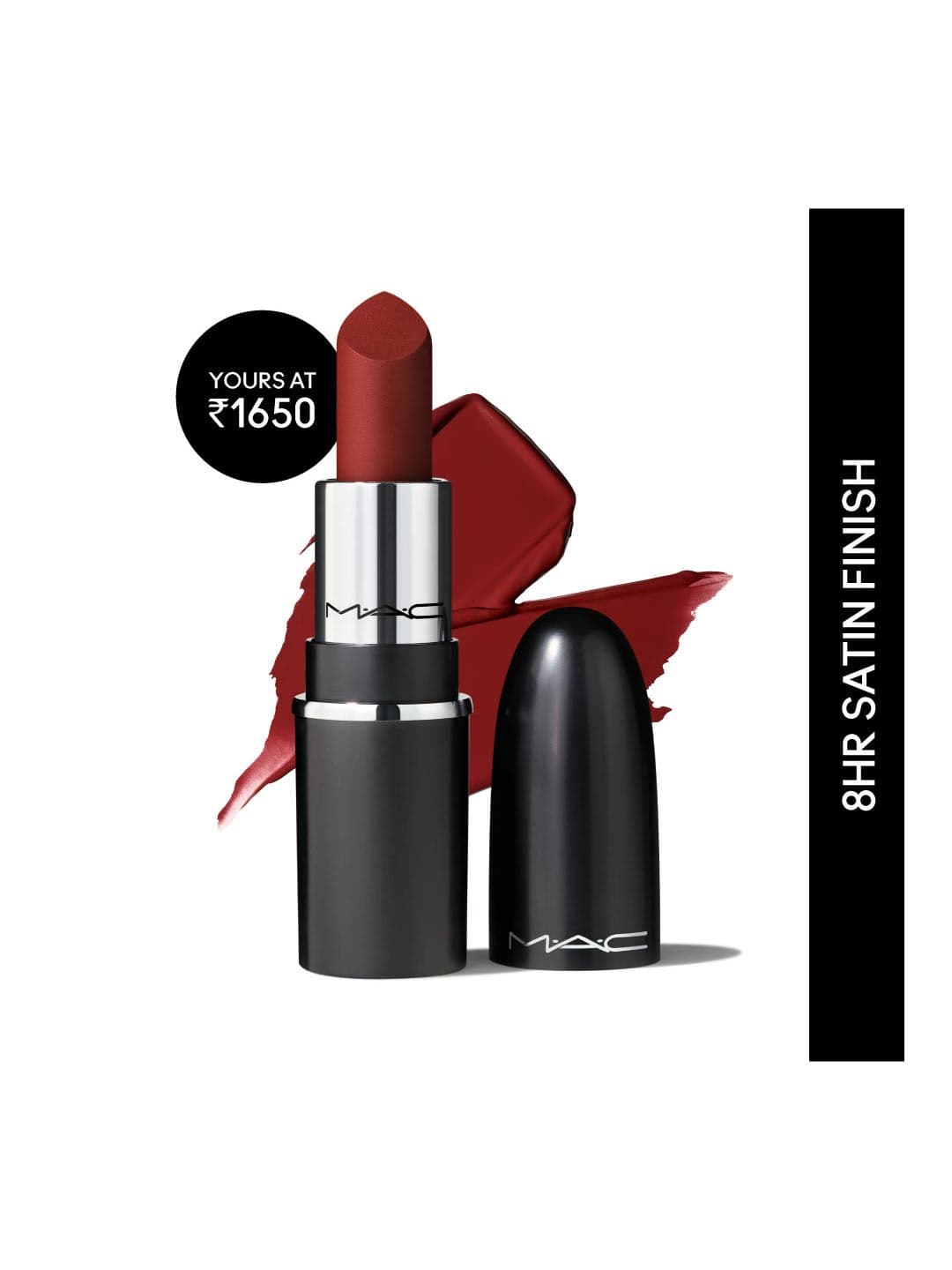 M.A.C Macximal Satin Richly Pigmented Long-Lasting Mini Lipstick 1.5g - Dubonnet