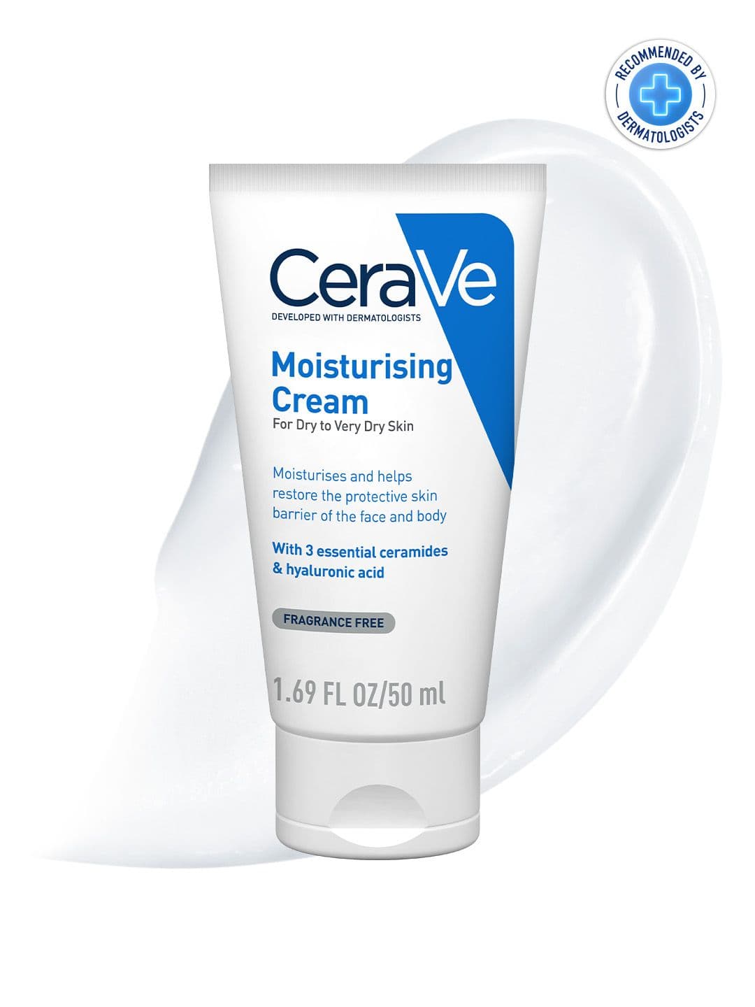 CeraVe Moisturizing Barrier Repair Cream with Ceramides & Hyaluronic Acid - 50ml