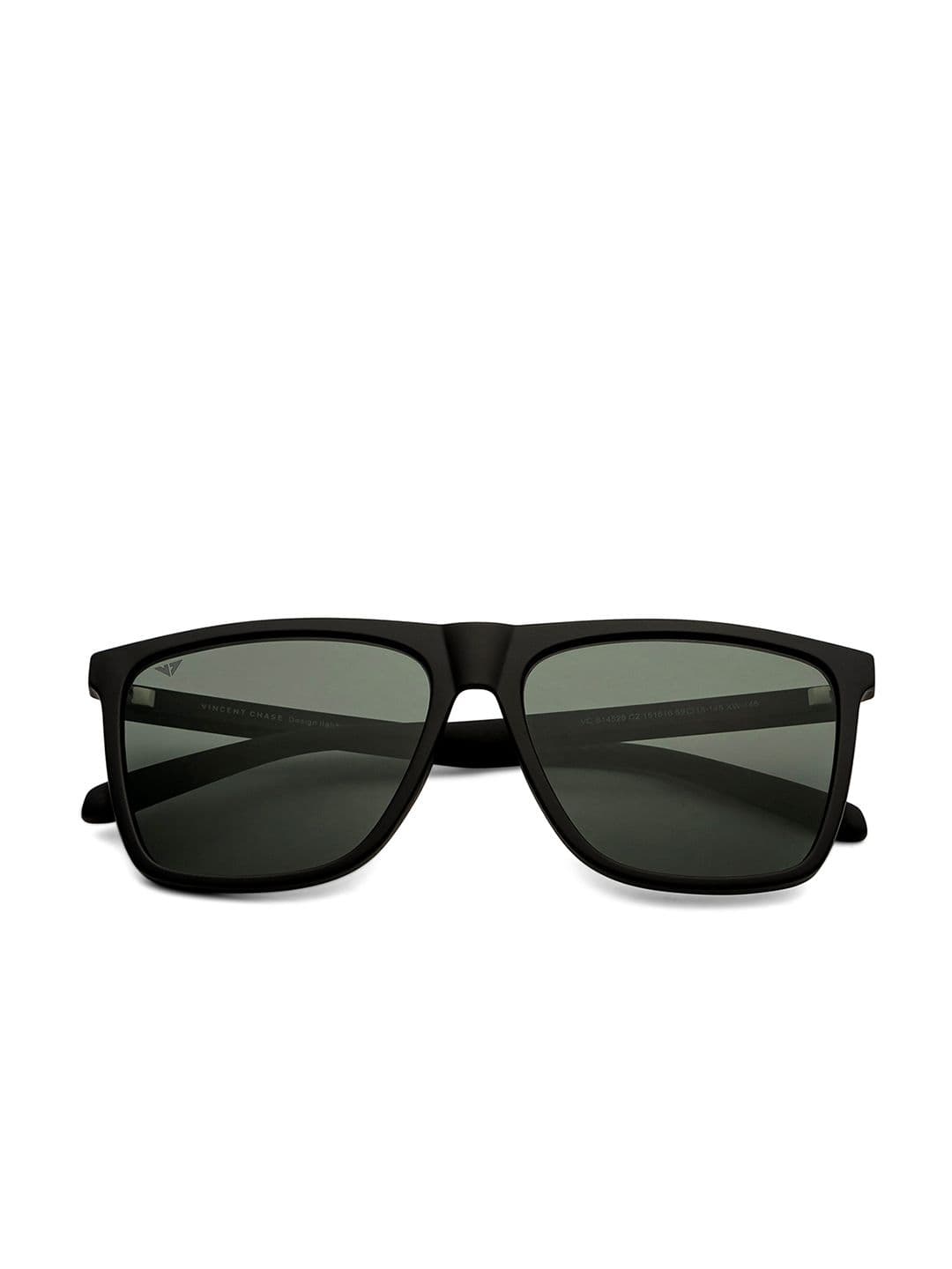 Vincent Chase by Lenskart Unisex Green Lens & Black Sports Sunglasses with UV Protected Lens