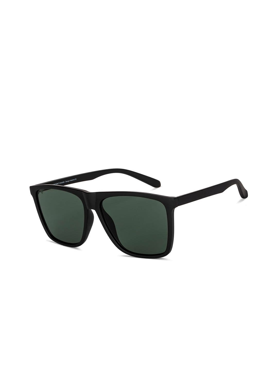 Vincent Chase by Lenskart Unisex Green Lens & Black Sports Sunglasses with UV Protected Lens