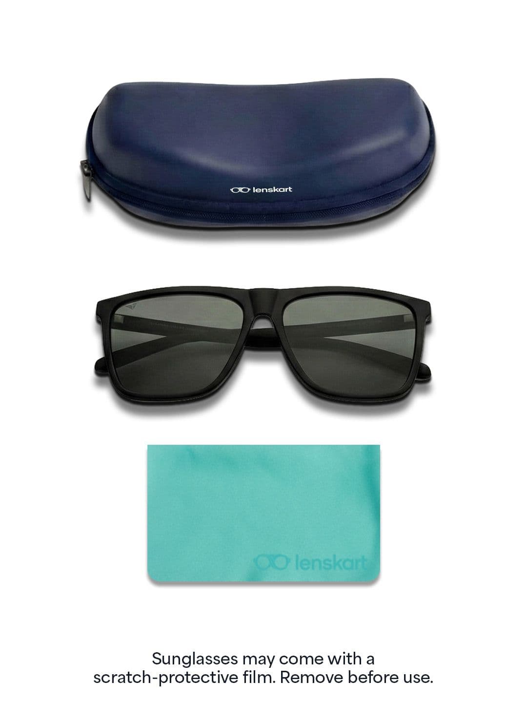 Vincent Chase by Lenskart Unisex Green Lens & Black Sports Sunglasses with UV Protected Lens