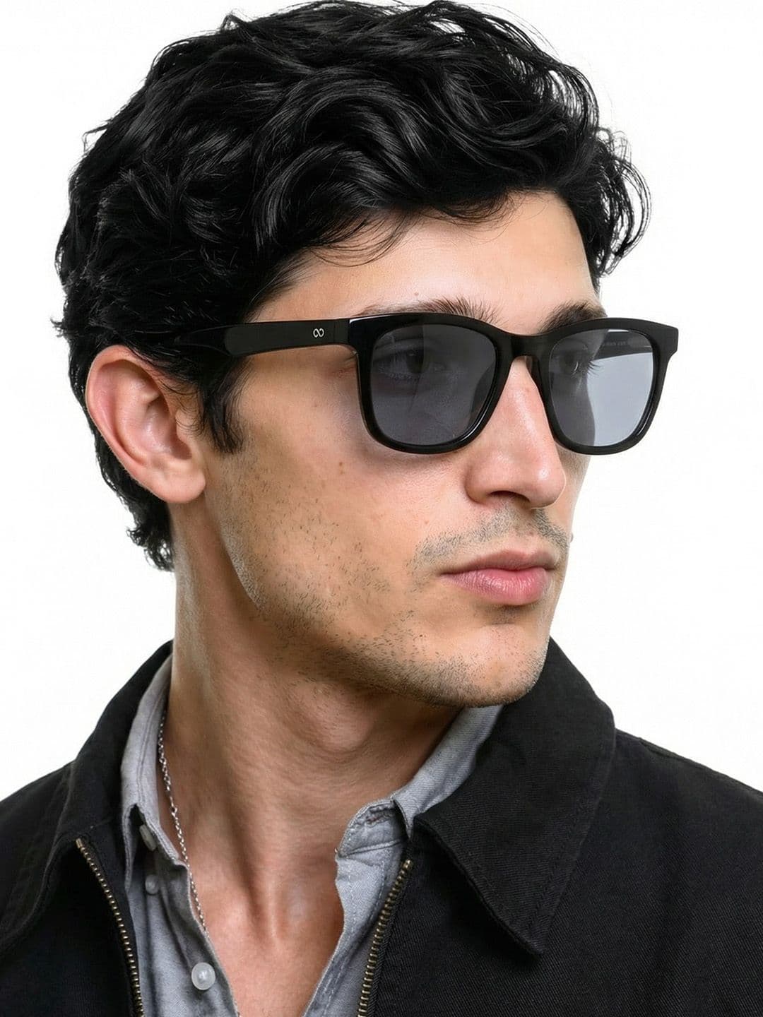 Vincent Chase by Lenskart Grey Polarised & UV Protected Round Sunglasses