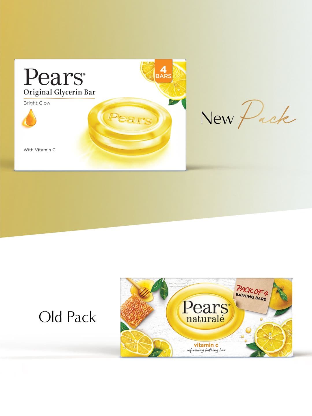 Pears Naturale Set of 4 Vitamin C Soap - 125g each