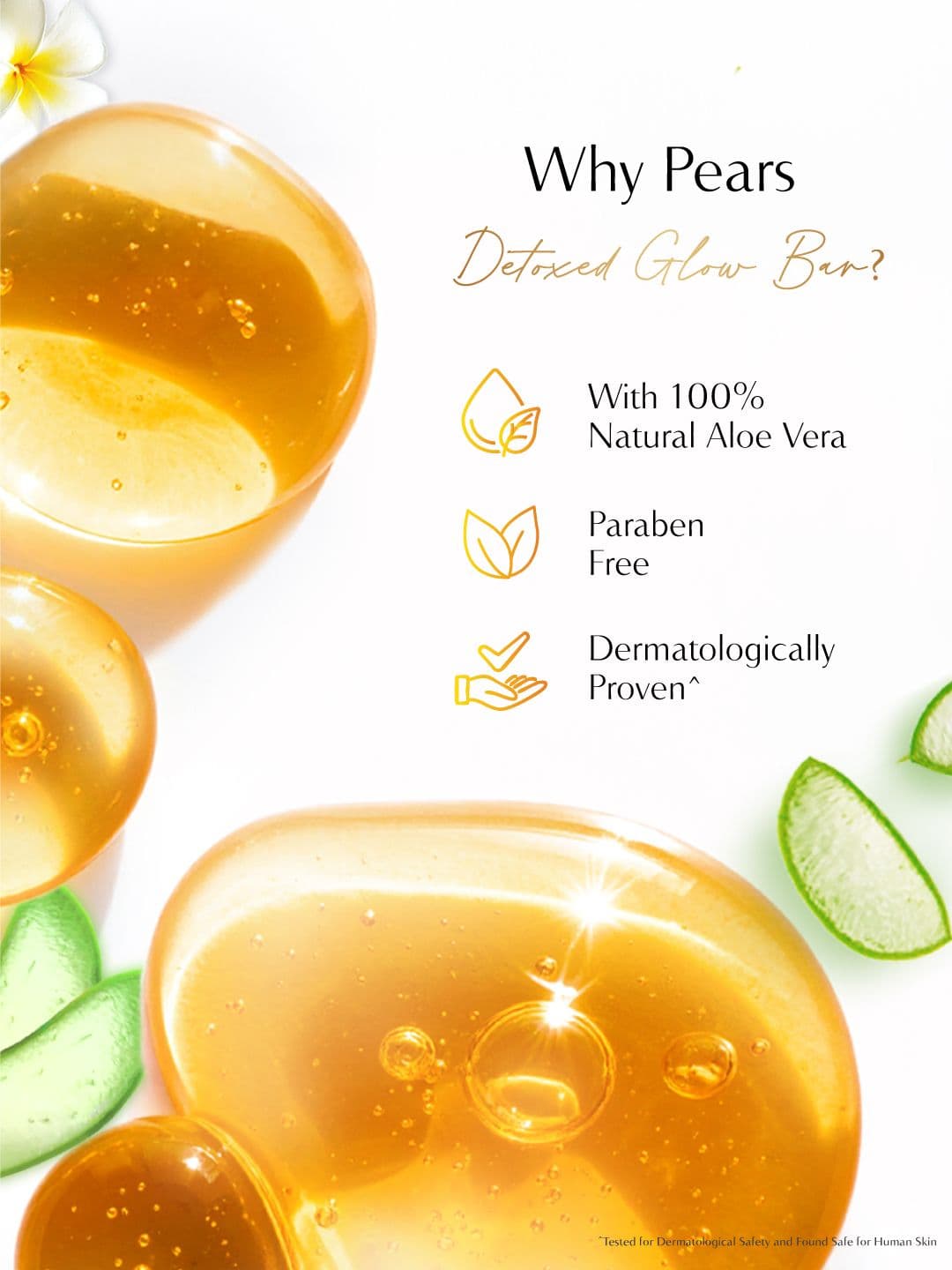Pears Natural Set of 4 Aloe Vera Detoxifying Bathing Soap Bar - 125 g Each