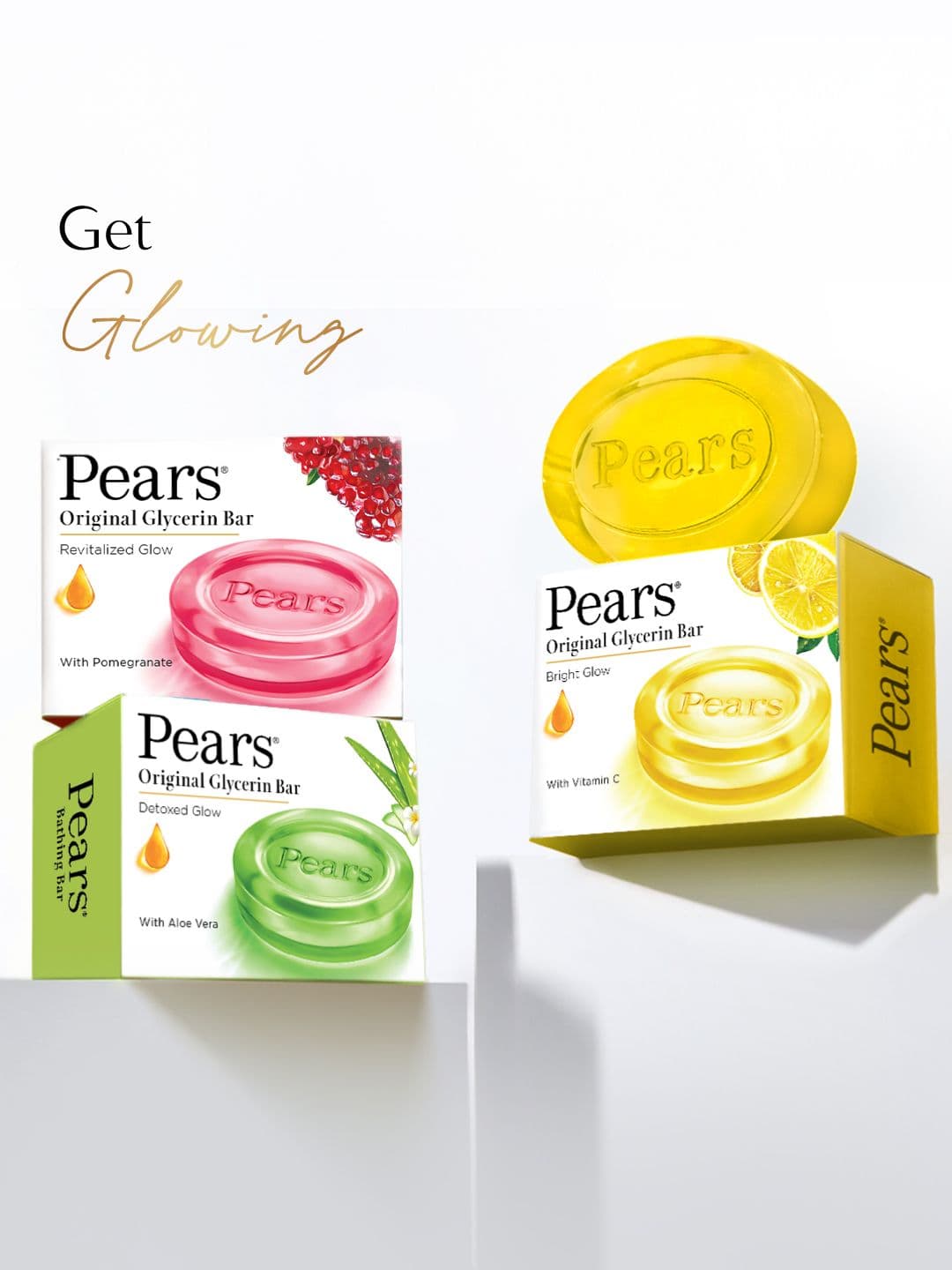 Pears Naturale Set of 4 Vitamin C Soap - 125g each