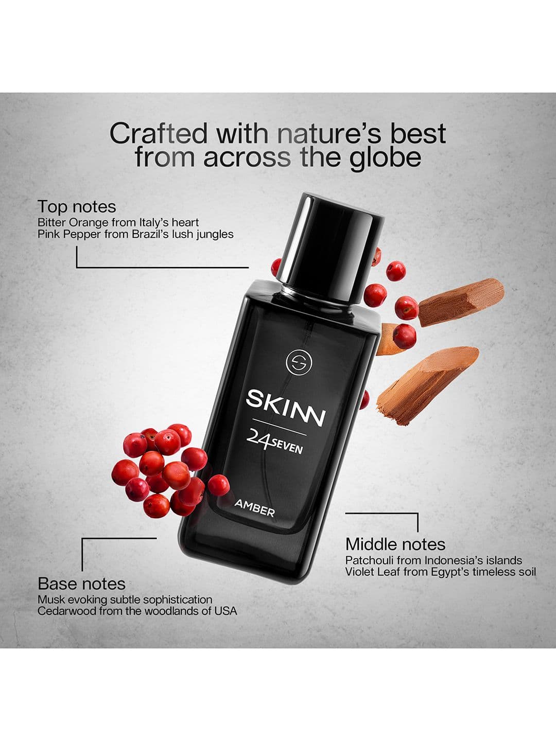 SKINN 24 Seven Amber Men Eau De Parfum 100 ML