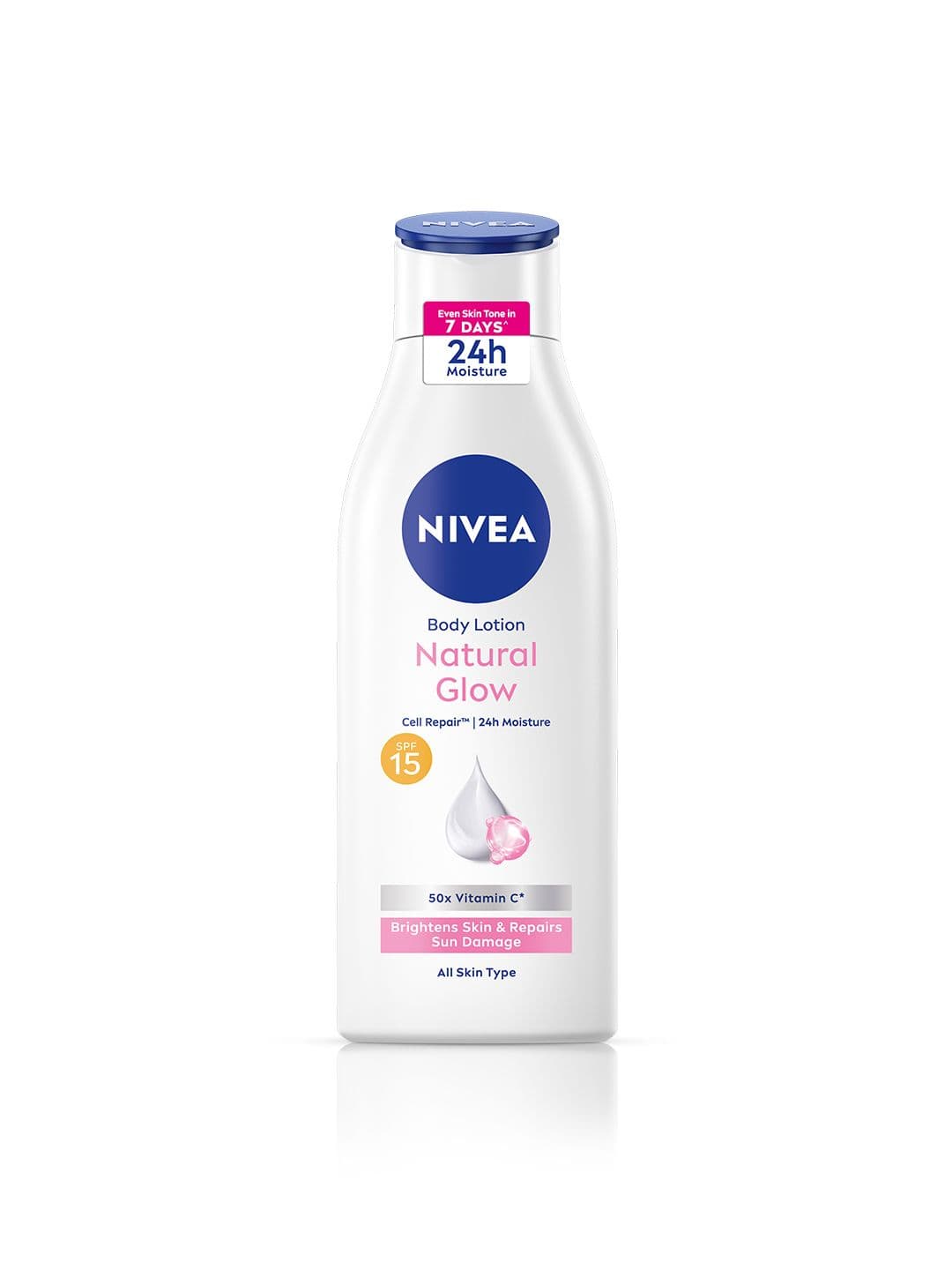 Nivea Body Lotion SPF 15 Natural Glow Cell Repair 50x Vitamin C - 200 ml