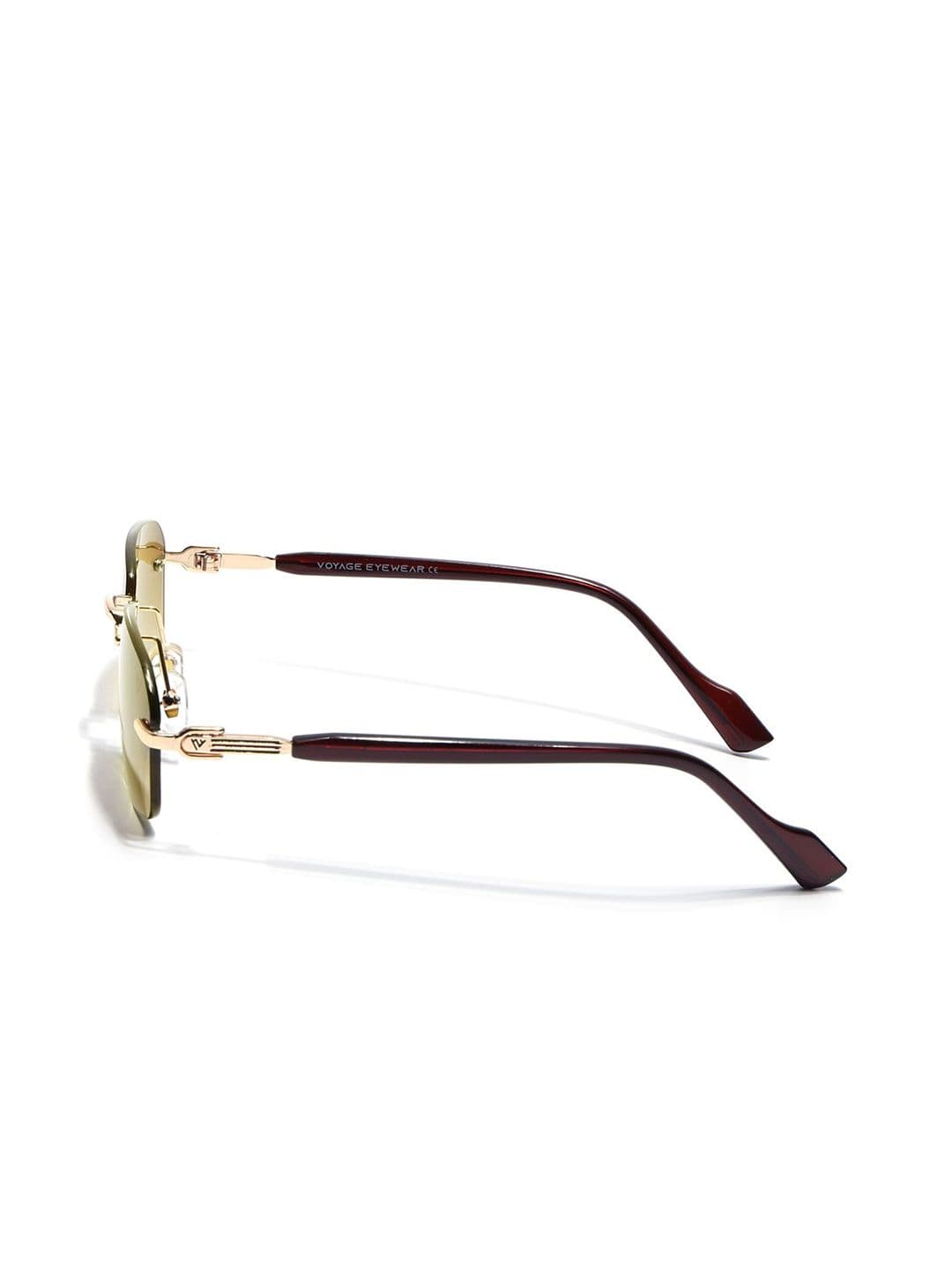 Voyage Unisex Rectangle Sunglasses with UV Protected Lens 3012MG6618