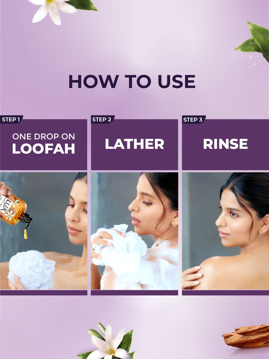 LUX Luxurious Sandalwood with Sandalwood Oil & Tuberose Scent - 750 ml