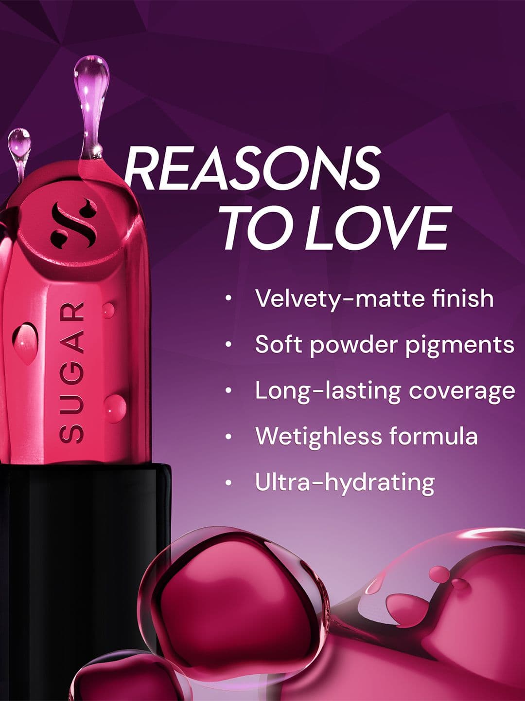 SUGAR Glide Peptide Velvety Matte Finish Serum Lipstick 4.2g - Tuscany Truffle 07