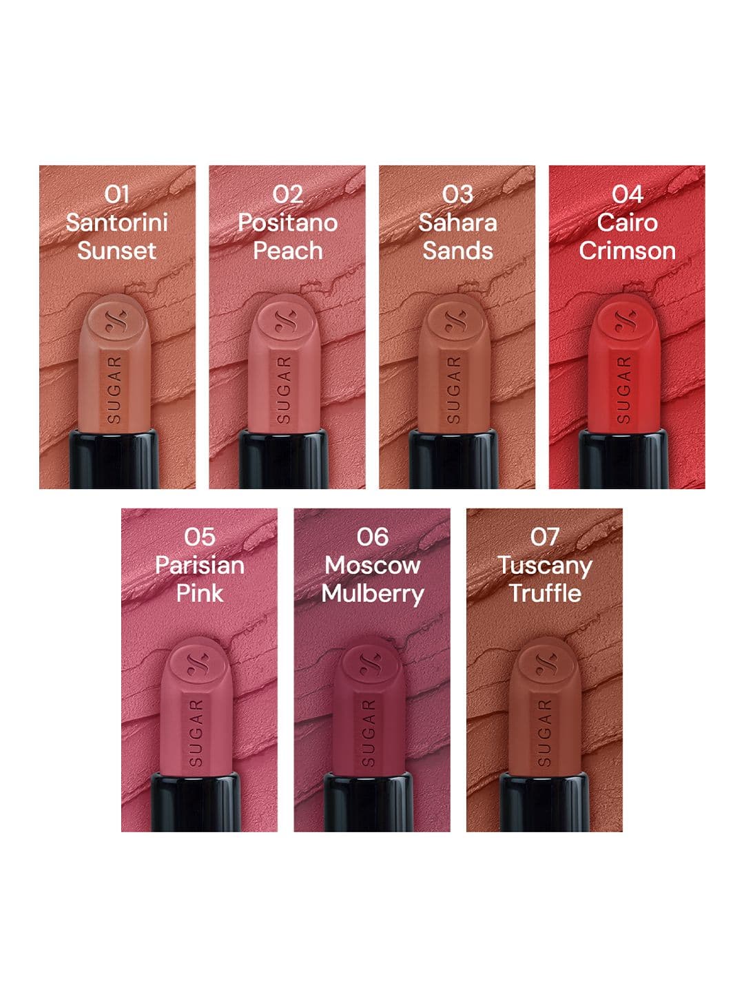 SUGAR Glide Peptide Velvety Matte Finish Serum Lipstick 4.2g - Tuscany Truffle 07