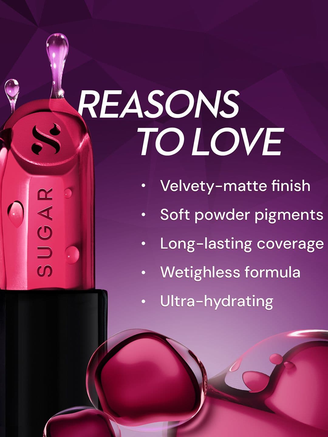 SUGAR Glide Peptide Velvety Matte Finish Serum Lipstick 4.2g - Positano Peach 02