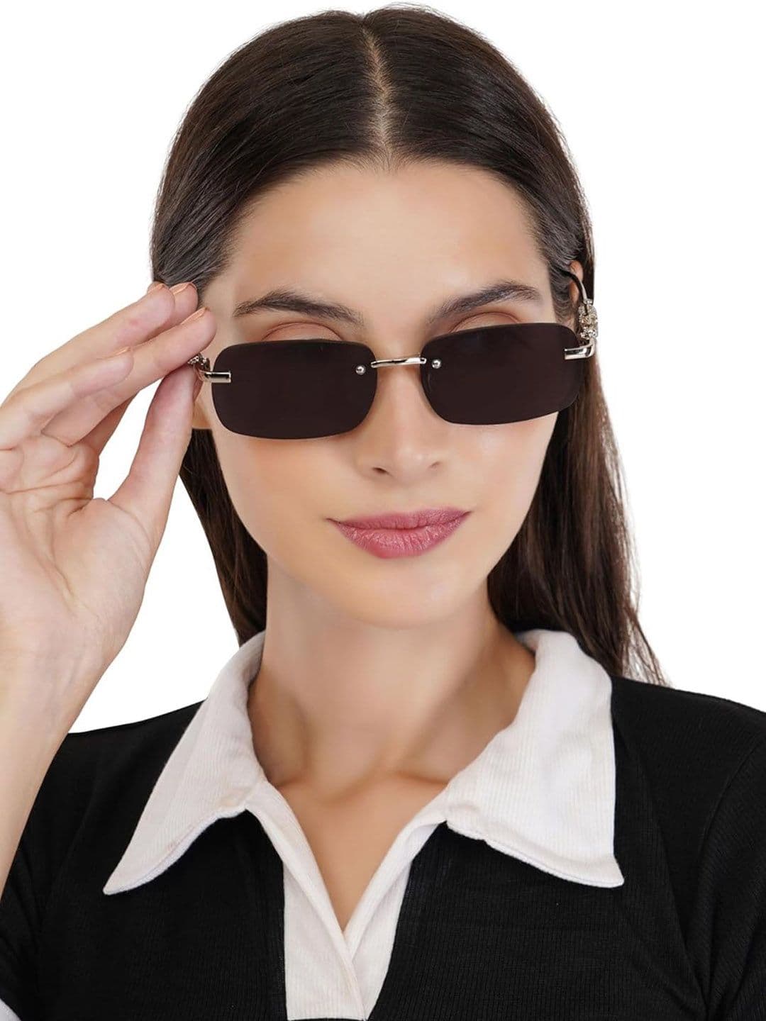 FUNGLASSES Unisex Rectangle Sunglasses with UV Protected Lens