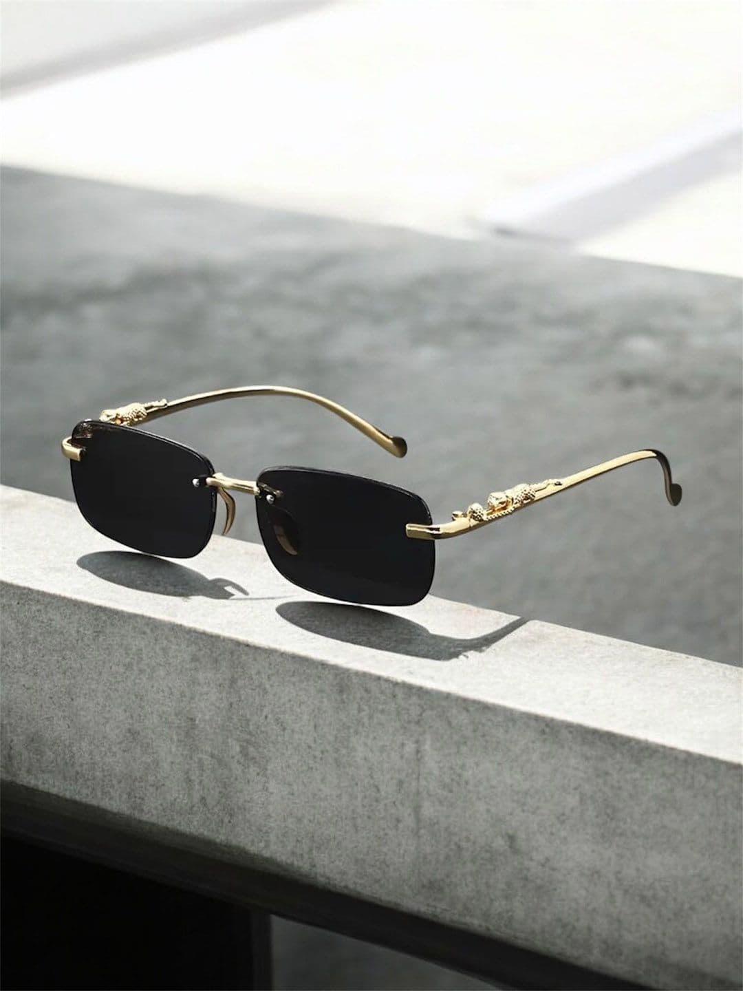 FUNGLASSES Unisex Rectangle Sunglasses with UV Protected Lens