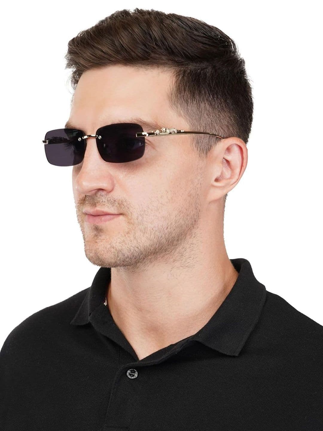 FUNGLASSES Unisex Rectangle Sunglasses with UV Protected Lens