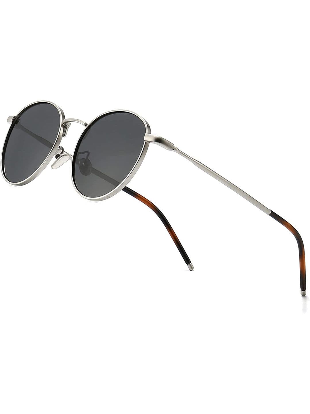 The Roadster Lifestyle Co. Unisex Round Sunglasses With UV Protected Lens RD 2339 silver