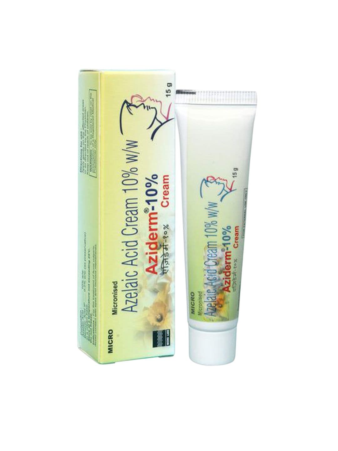 Aziderm 10% Azelaic Acid Cream For Acne - 15 g