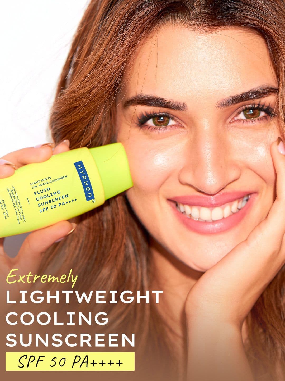 Hyphen Fluid Cooling Sunscreen SPF50 PA++++ - Ultra Lightweight 8 Hrs Protection-50ml