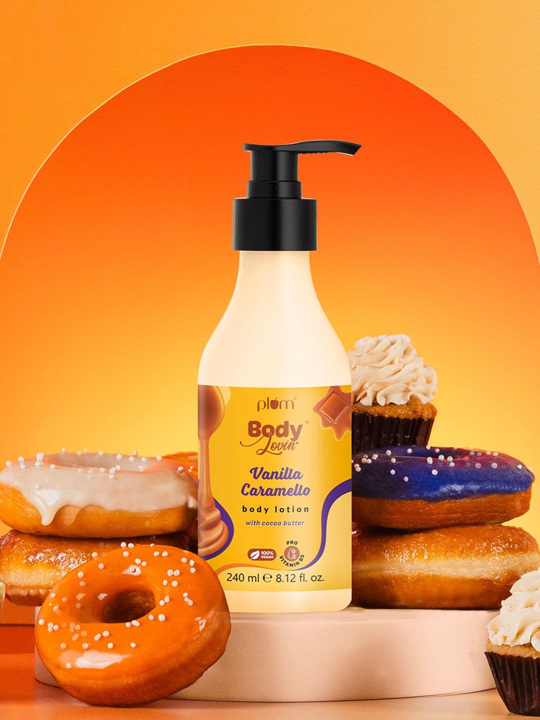 Plum BodyLoving Vanilla Caramello Body Lotion With Cocoa Butter & Vitamin B5 - 240ml