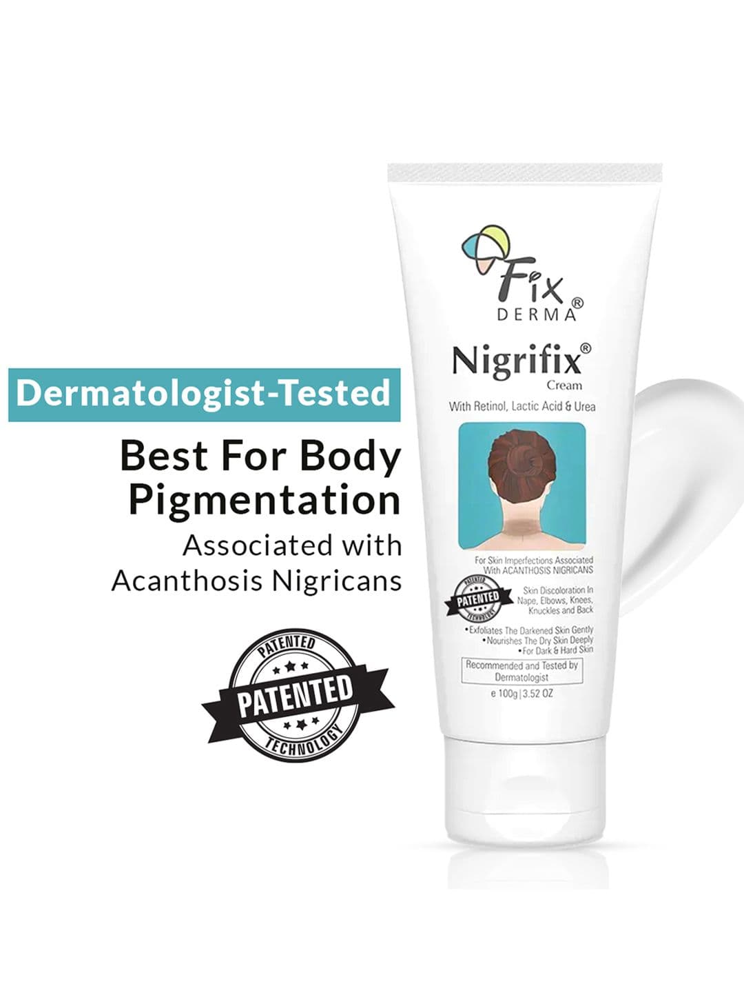 FIXDERMA Nigrifix Cream for Acanthosis Nigricans For Dark Neck & Ankles - 100g