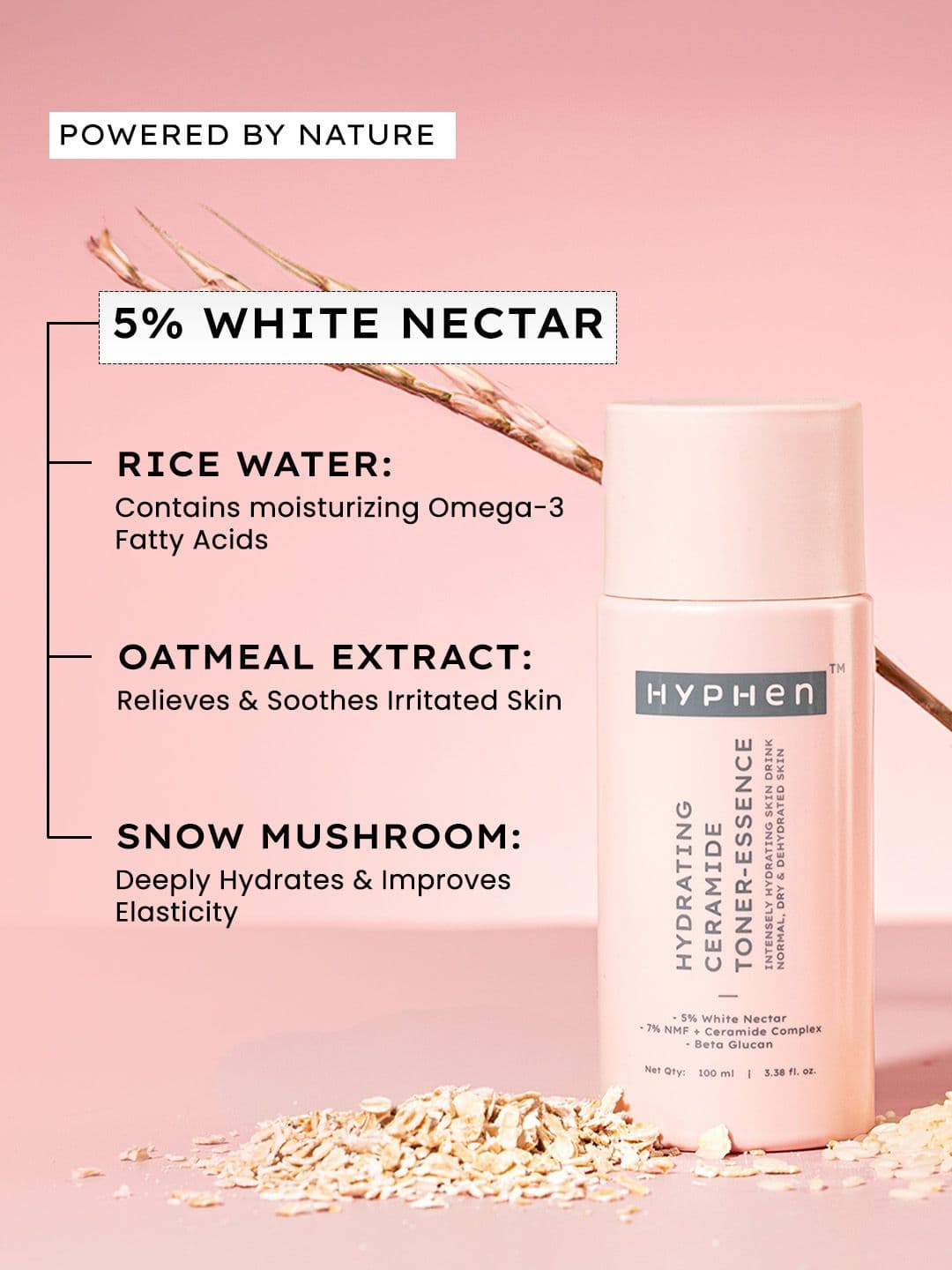 Hyphen Hydrating Ceramide Toner Essence With 5% White Nectar - 100 ml