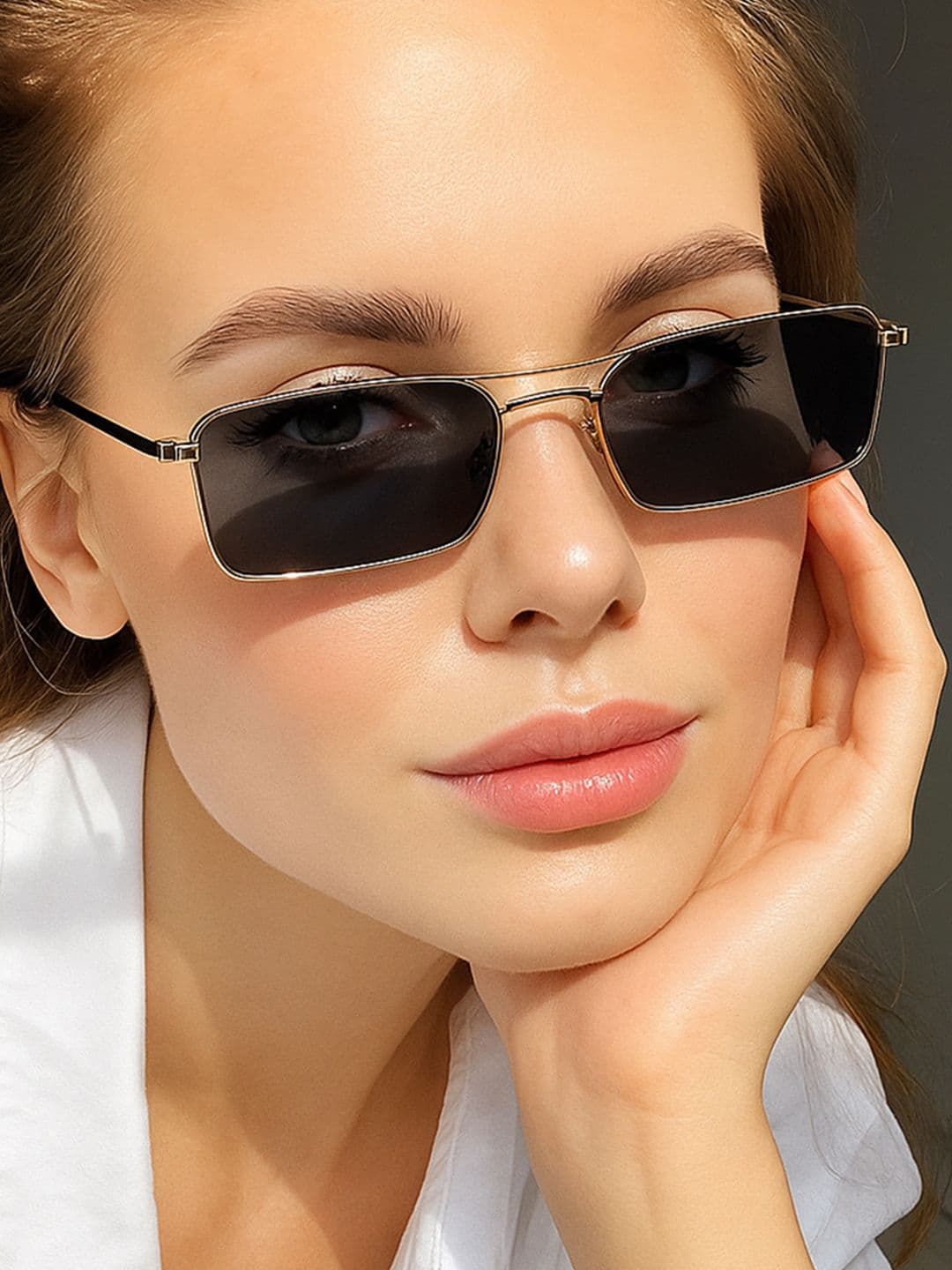 HAYDEN haiza Women Square Sunglasses with UV Protected Lens