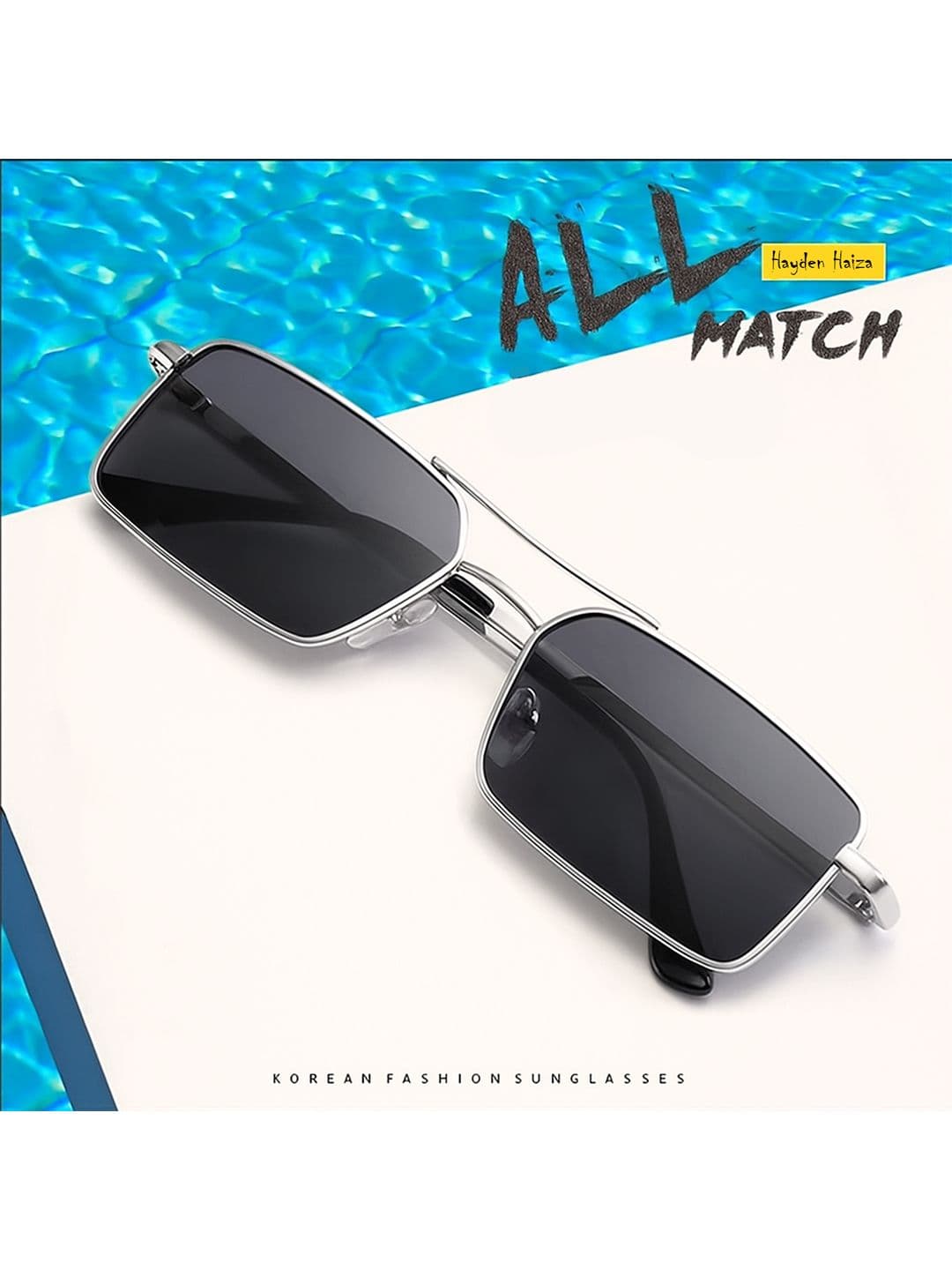 HAYDEN haiza Women Square Sunglasses with UV Protected Lens