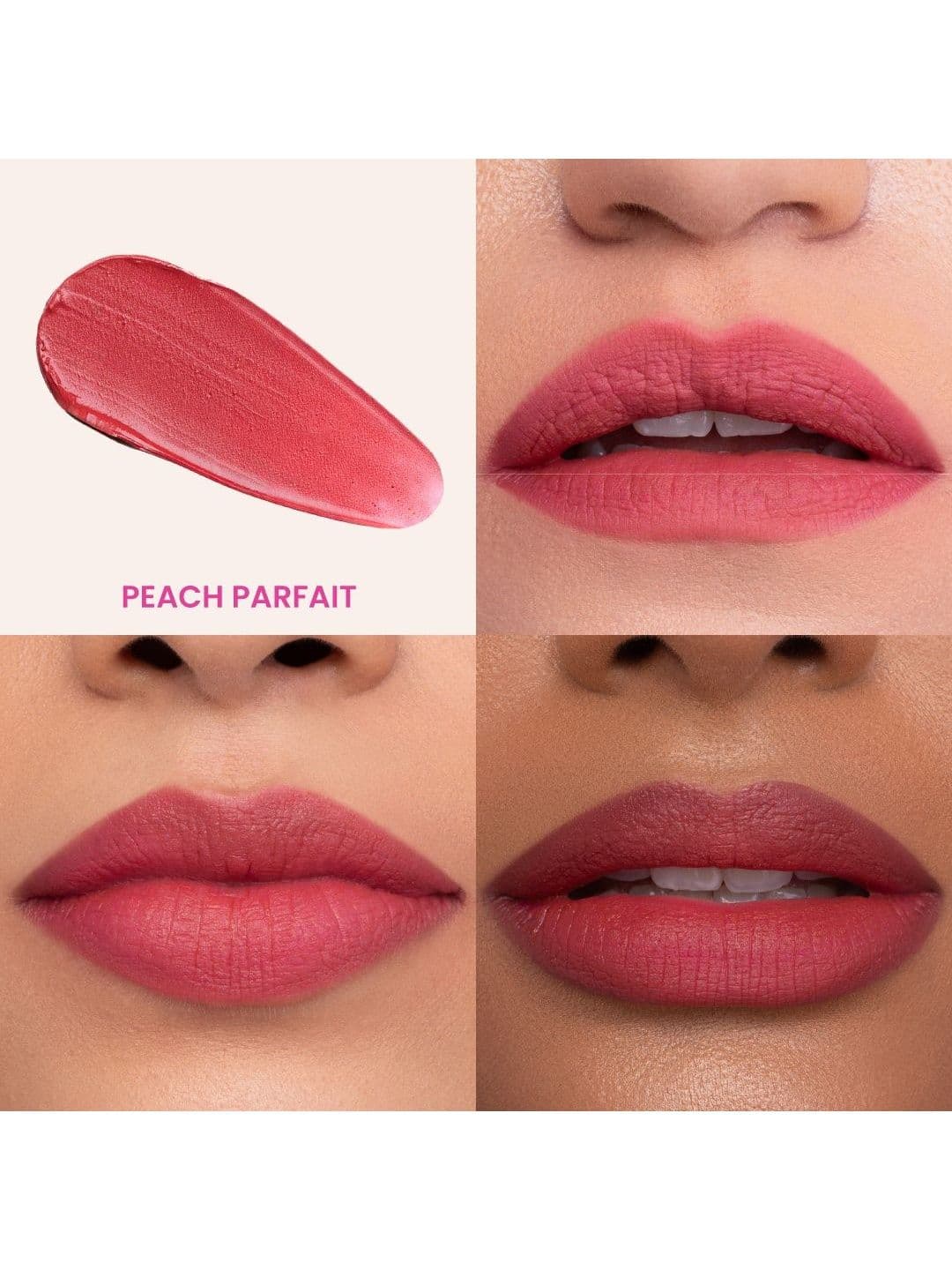 Typsy Beauty Pout Cloud Matte Lip Balm With Peptide & Ceramides - 8 g - Peach Parfait