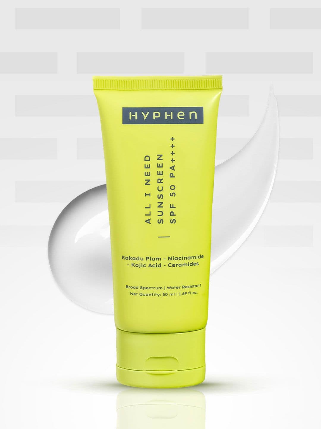 Hyphen All I Need Sunscreen SPF50 PA++++ In-Vivo Tested Moisturizing Sunscreen - 50ml