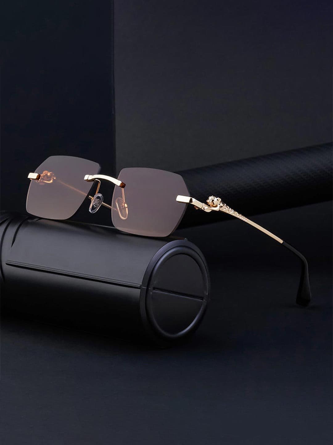 HAYDEN haiza Women Square Sunglasses with UV Protected Lens BROWN-TIGER