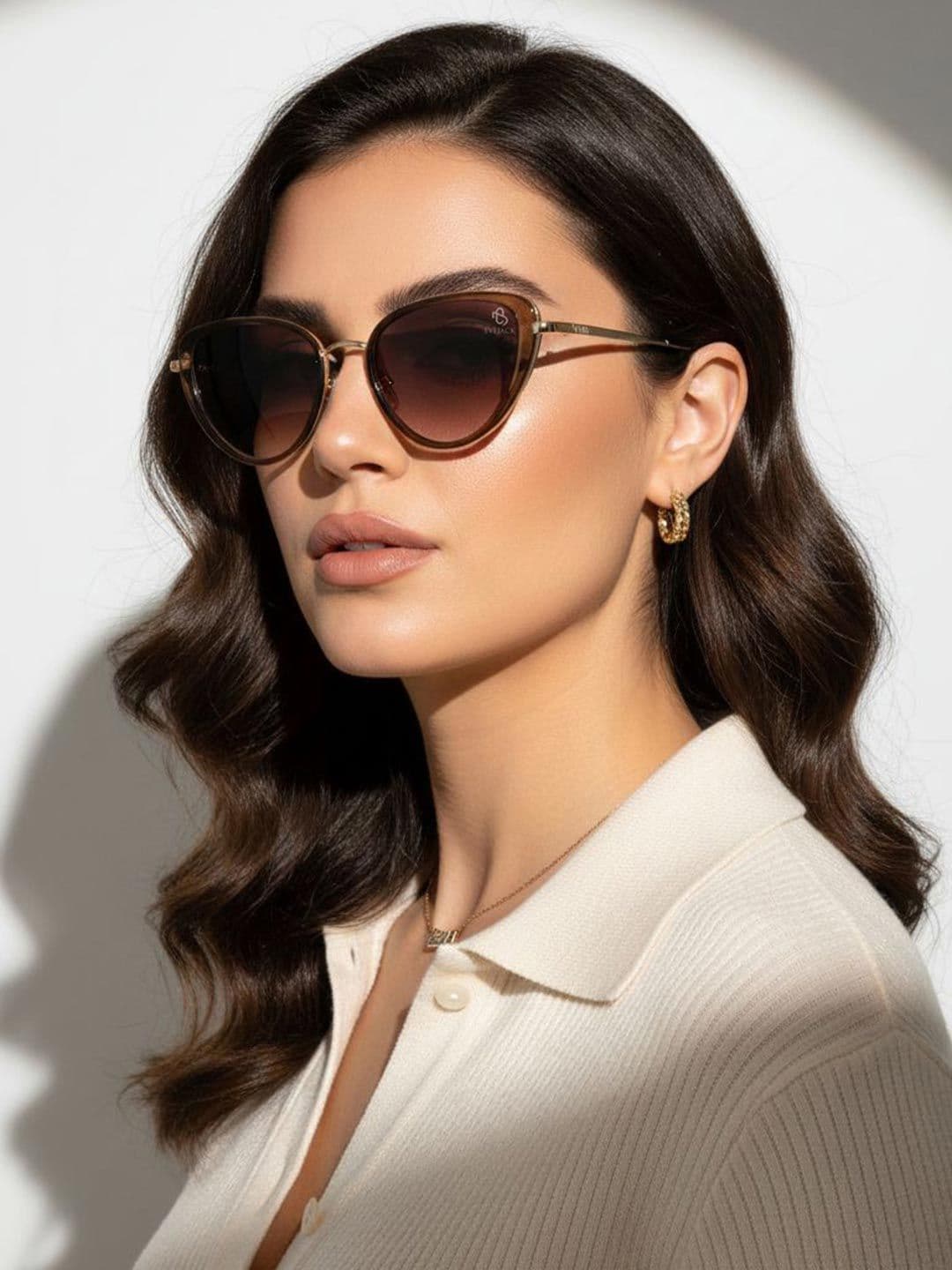 Eyejack by Voyage Unisex Cateye Sunglasses with UV Protected Lens 9435CL1105