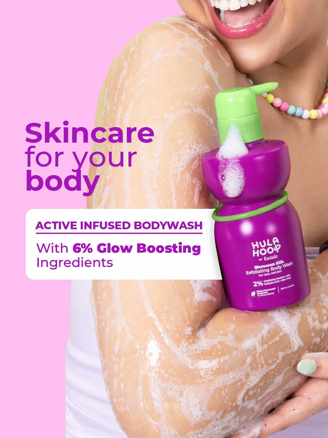 FoxTale Hula Hoop Exfoliating Body Wash to Exfoliate & Smoothen - 250ml