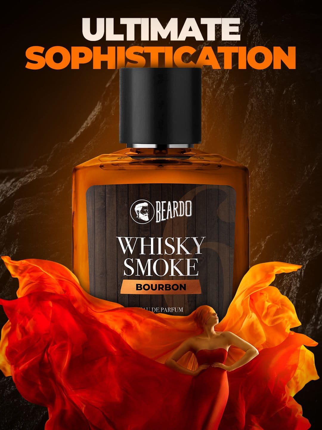 BEARDO Men Whisky Smoke Bourbon Long Lasting Eau De Parfum - 50 ml