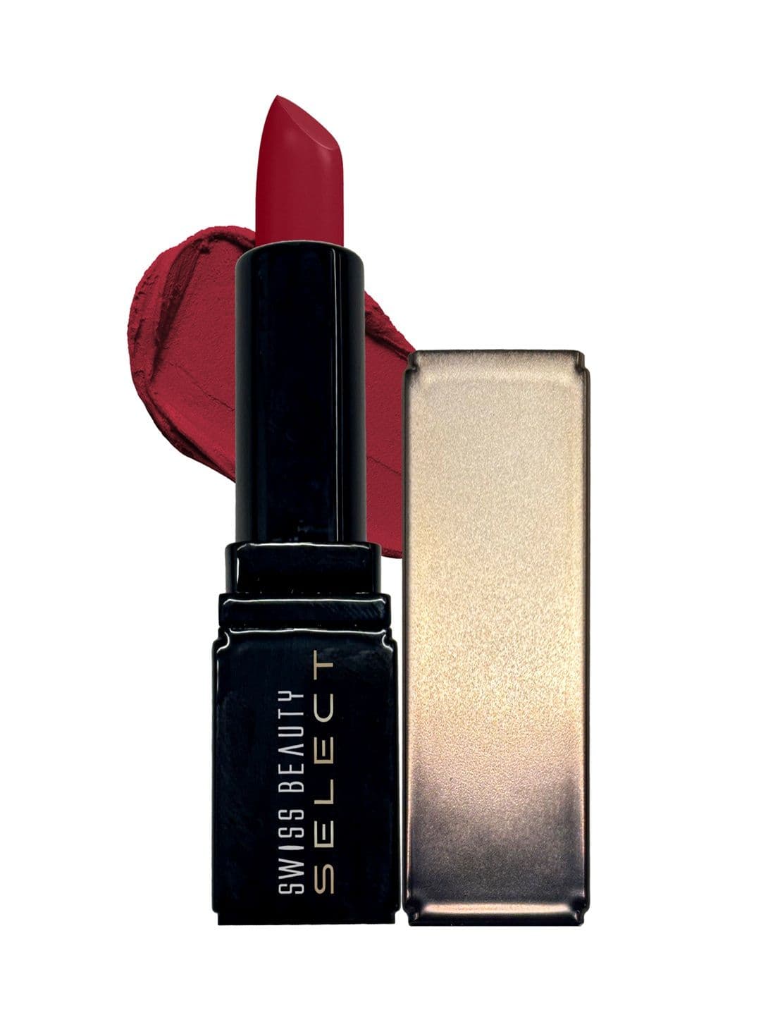 SWISS BEAUTY Select Dare To Matte Lipstick 3.8g - Red Lounge 12