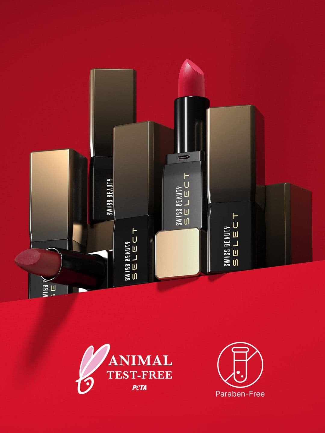 SWISS BEAUTY Select Dare To Matte Lipstick 3.8g - Persian Pink 02