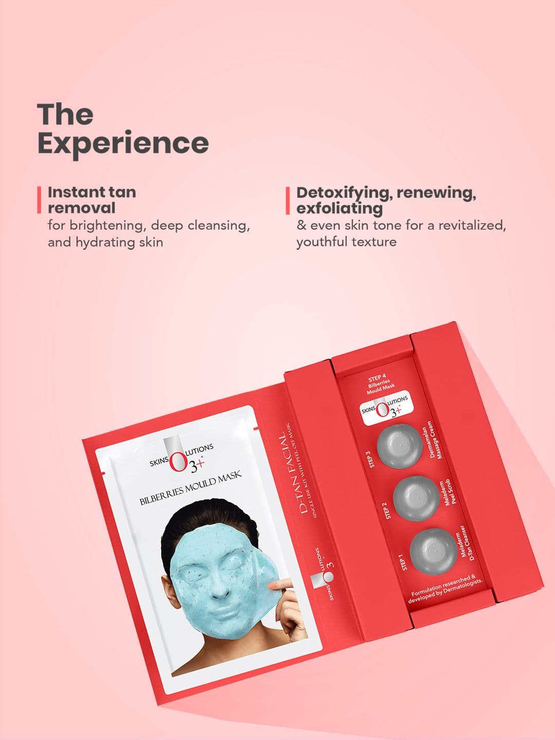 O3 D-Tan Anti-Tan & Dullness Peel Off Mask Facial Kit 45 g