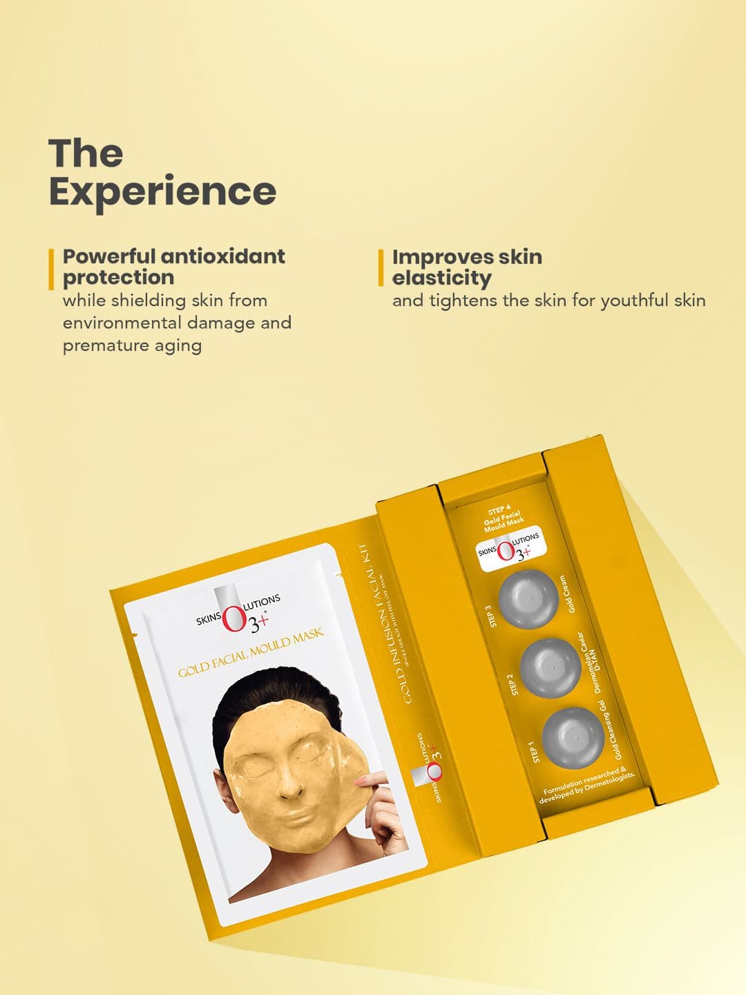 O3 + Gold Infusion Brightening Facial Kit for Radiance & Glow - 45 g