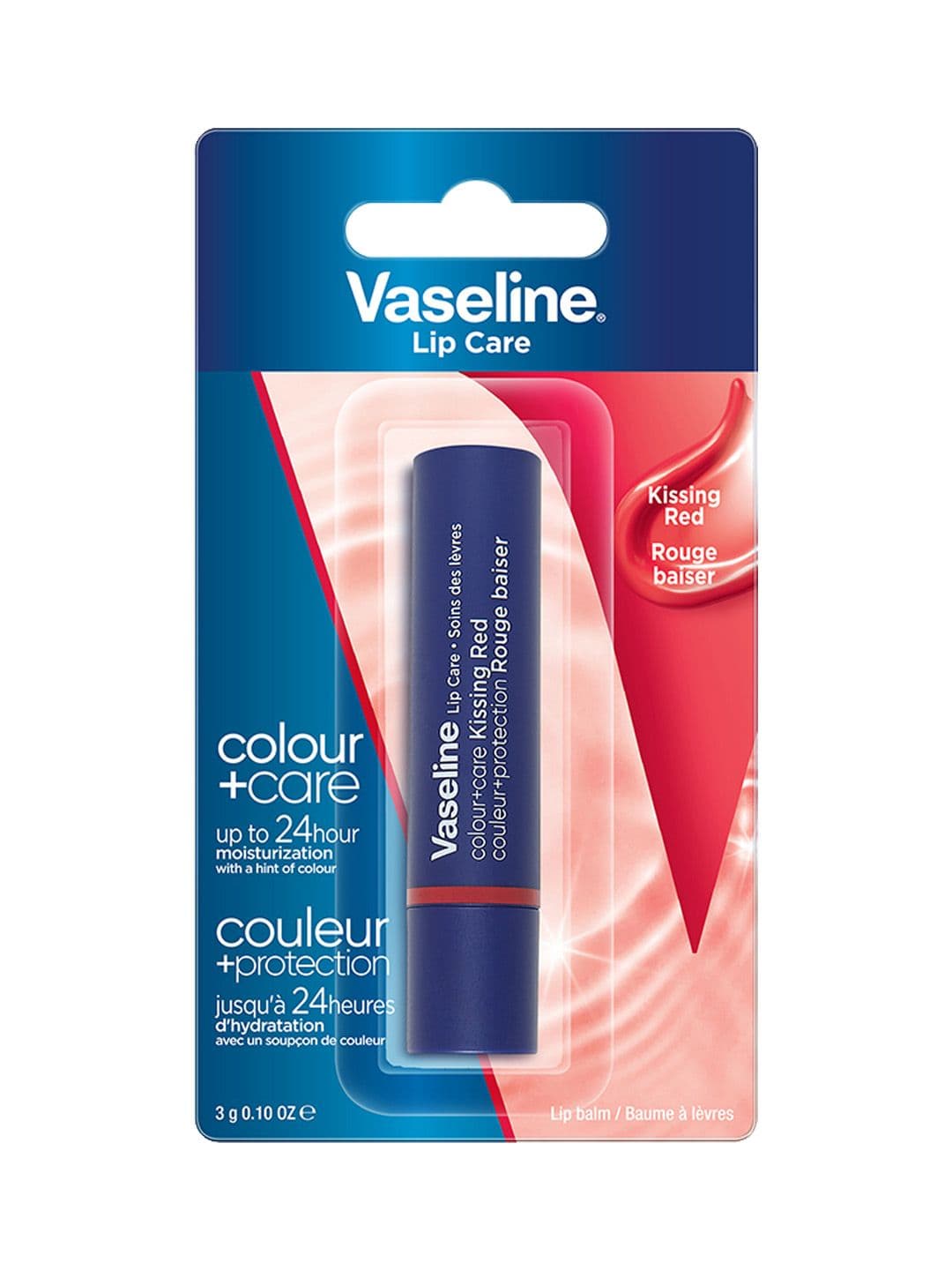 Vaseline Colour+Care Tinted Lip Balm Stick with Shea Butter 3g - Kissing Red