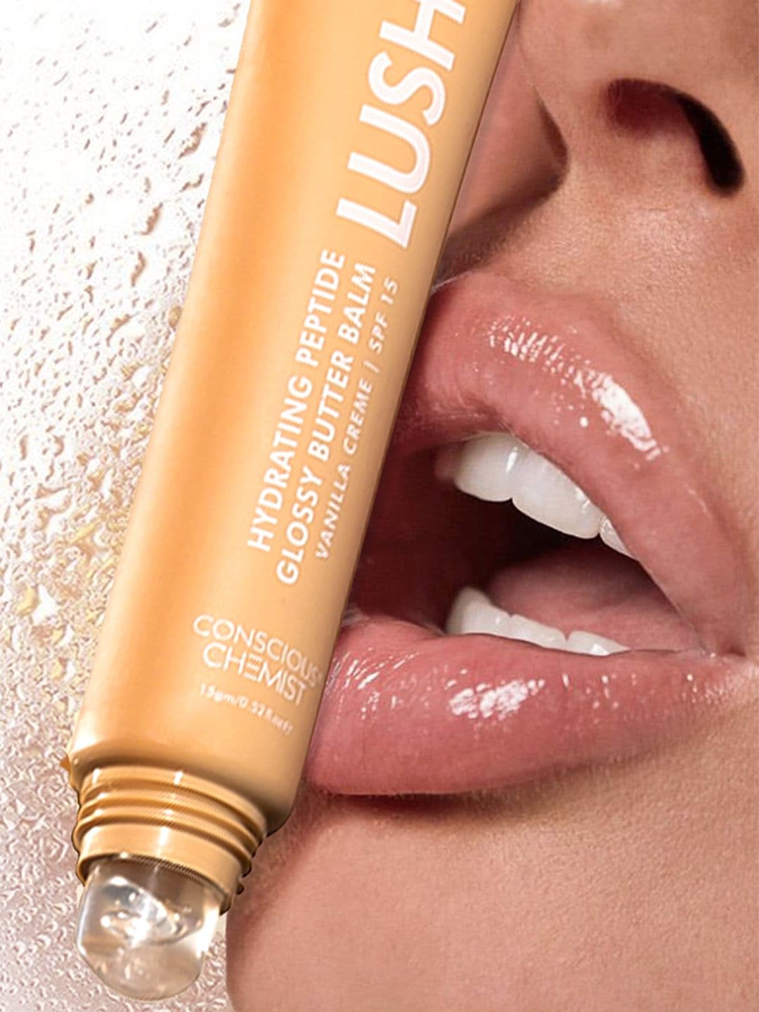 Conscious Chemist Multi Peptide & Shea Butter Infused Lip Balm With SPF 15 - Vanilla Creme