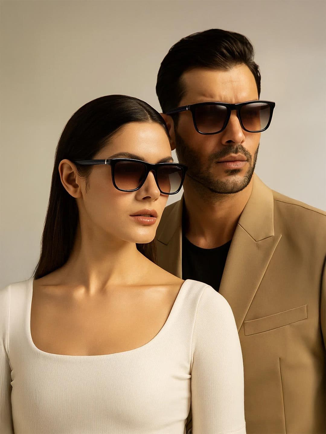 IDEE Unisex Lens & Brown Square Sunglasses with UV Protected Lens