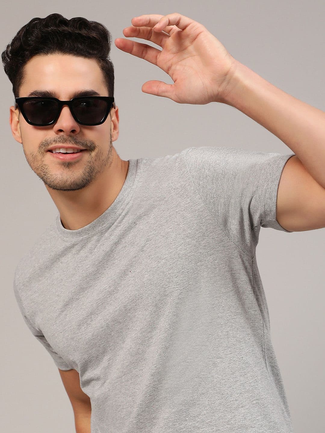 ROYAL SON Unisex Black Lens & Black Square Sunglasses with Polarised & UV Protected Lens