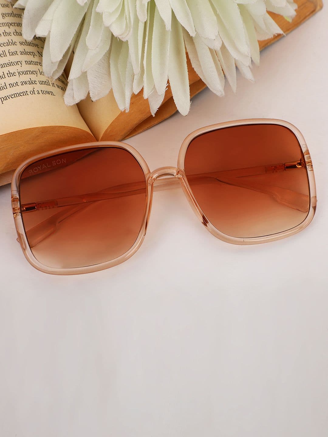 ROYAL SON Women Oversized UV Protected Sunglasses CHI0096-C2