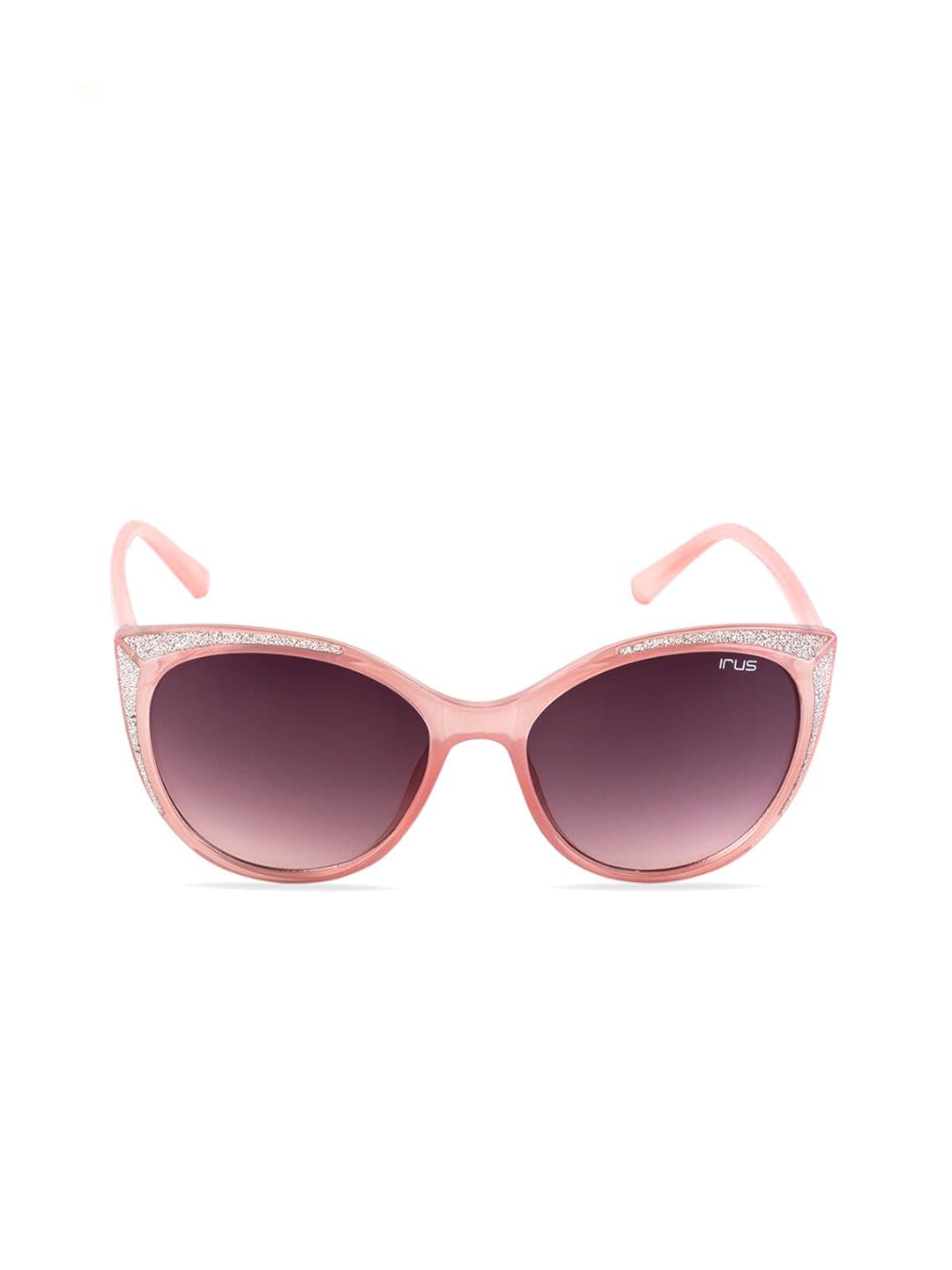 IRUS by IDEE Women Grey Lens & Orange Cateye Sunglasses with UV Protected Lens