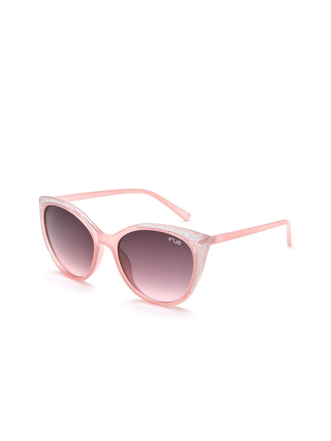 IRUS by IDEE Women Grey Lens & Orange Cateye Sunglasses with UV Protected Lens