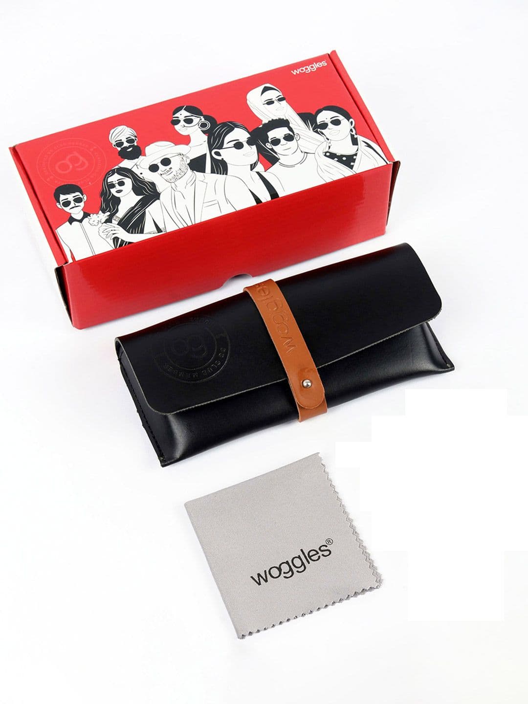 Woggles Unisex Wayfarer Sunglasses with Polarised Lens