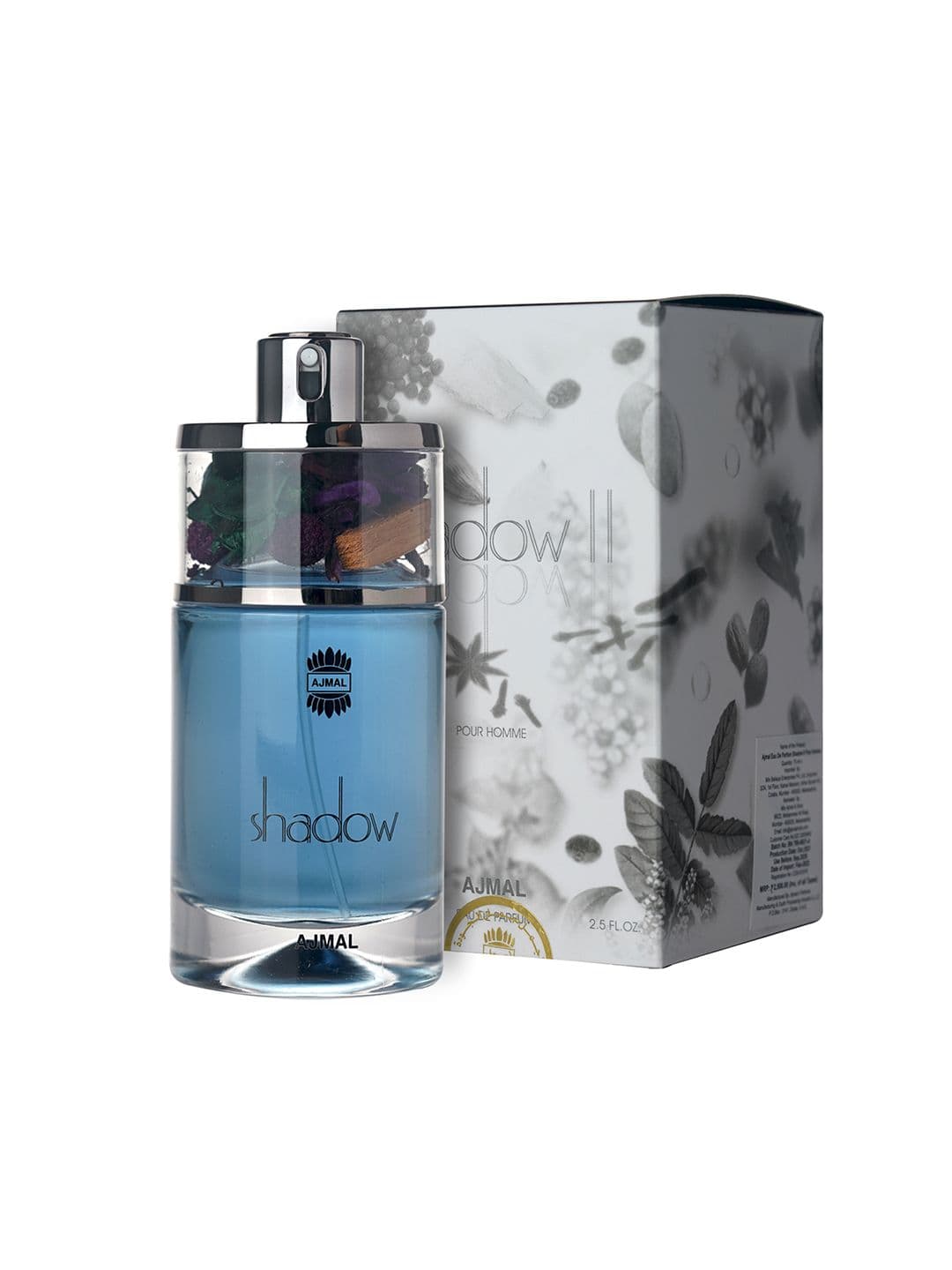 Ajmal Men Shadow II Citrus Spicy Long Lasting EDP Perfume - 75ml - Bold Fragrance