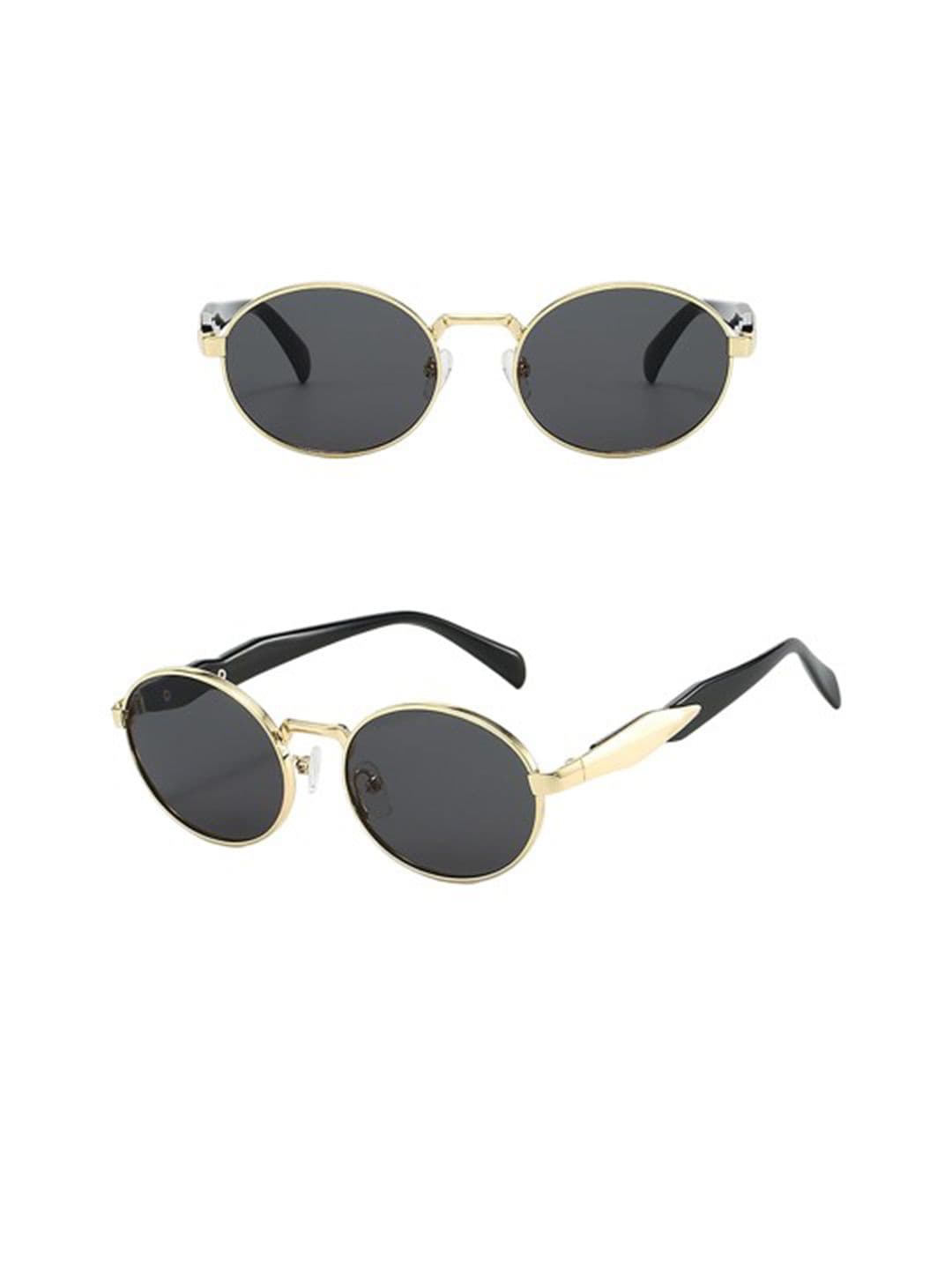 HAYDEN haiza Round Sunglasses with UV Protected Lens GOLD-NEW OVAL-1